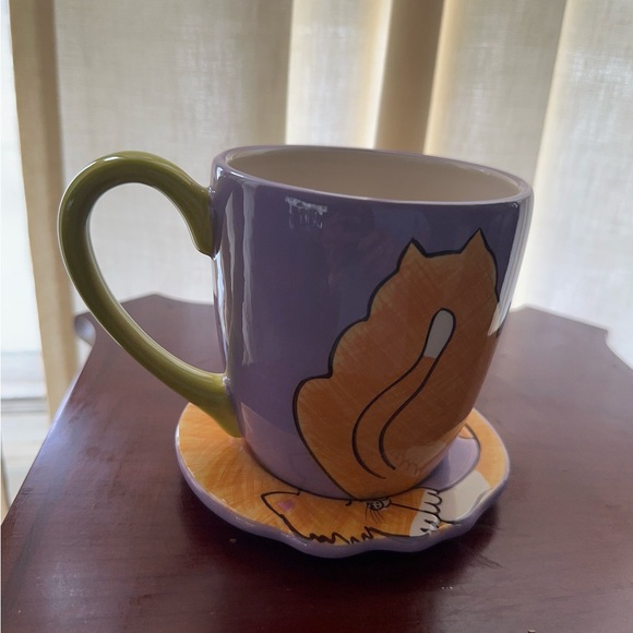 Clay Art Cat Design Mug and Saucer Set - Picture 11 of 16